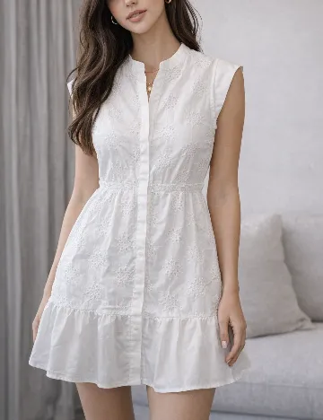 Rochie scurta SHEIN, alb