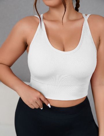 Bustiera SHEIN CURVE, alb