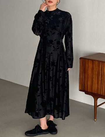 Rochie lunga Friful, negru