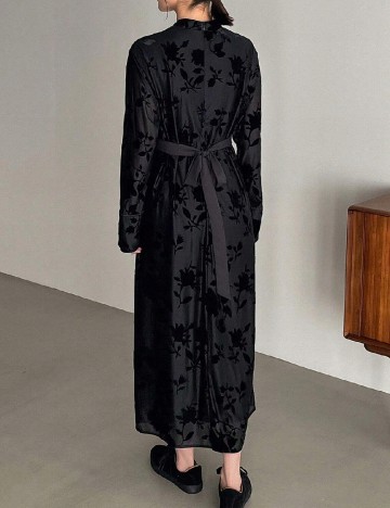 Rochie lunga Friful, negru