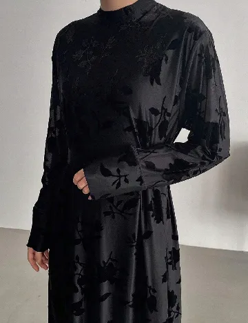 Rochie lunga Friful, negru