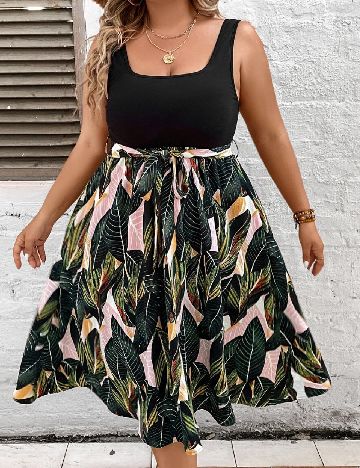 Rochie medie Emery Rose Curve, mix culori