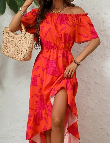 Rochie medie SHEIN, portocaliu