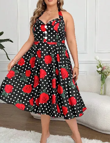 Rochie medie SHEIN CURVE, negru