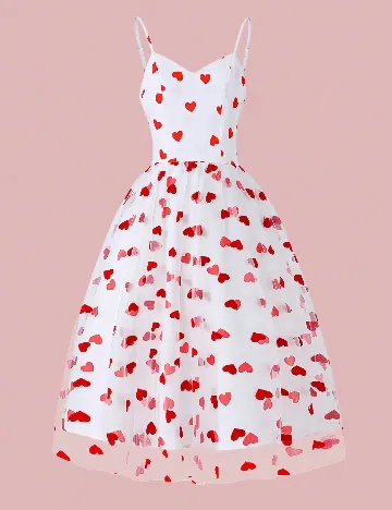 Rochie medie SHEIN, alb