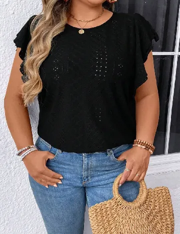 Bluza SHEIN CURVE, negru