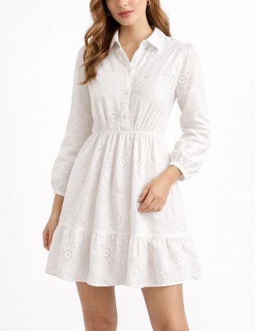 Rochie medie SHEIN, alb