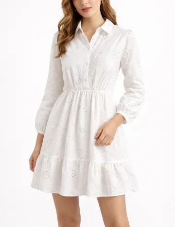 Rochie medie SHEIN, alb