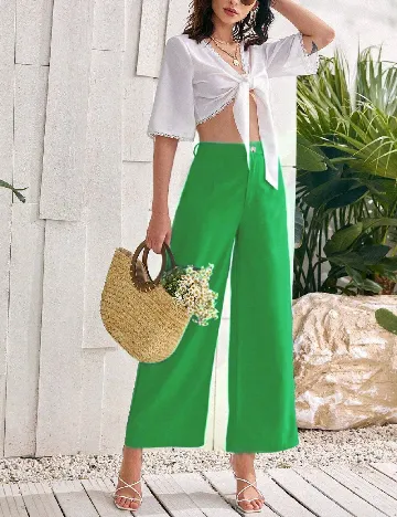 Pantaloni SHEIN, verde