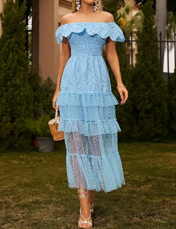 Rochie medie Glamaker, albastru