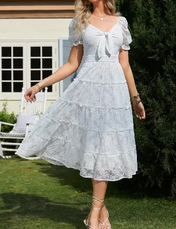 Rochie medie SHEIN, alb