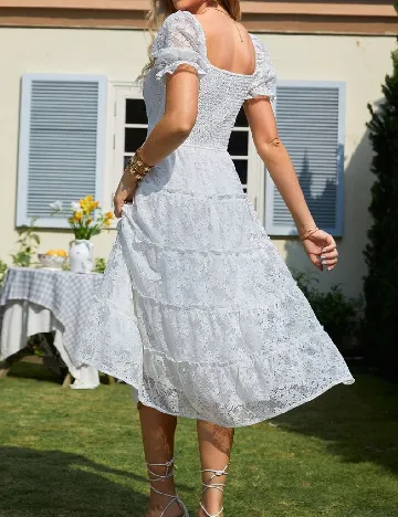 Rochie medie SHEIN, alb