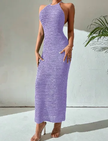 Rochie de plaja SHEIN, mov