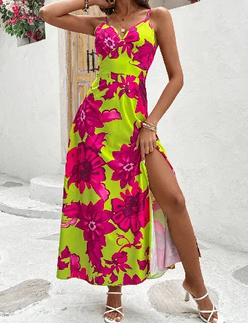 Rochie lunga SHEIN, verde