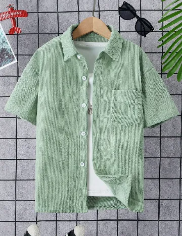 Camasa Shein Kids, verde