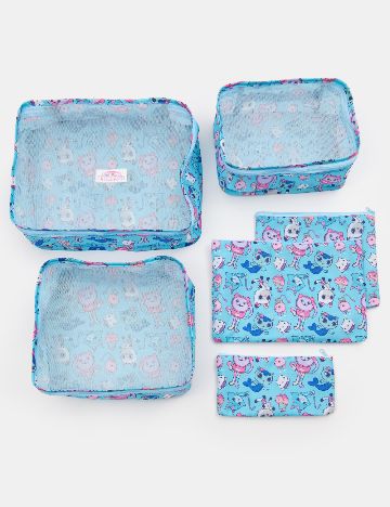 Set organizatoare pentru valiza 6 bucati Sinsay, albastru