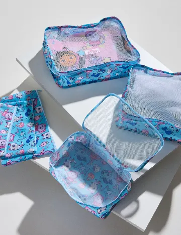 Set organizatoare pentru valiza 6 bucati Sinsay, albastru