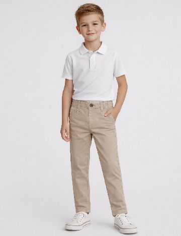 Pantaloni Zara, crem