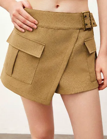 Fusta pantalon SHEIN, maro