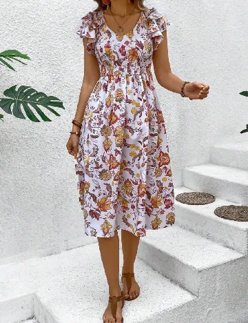 Rochie medie SHEIN, alb