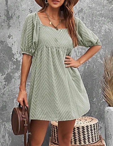 Rochie scurta SHEIN, verde