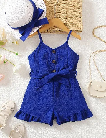 Salopeta Shein Kids, albastru