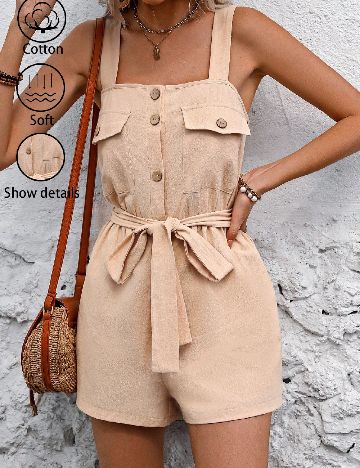 Salopeta SHEIN, crem