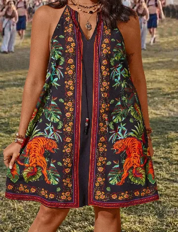 Rochie scurta SHEIN CURVE, negru