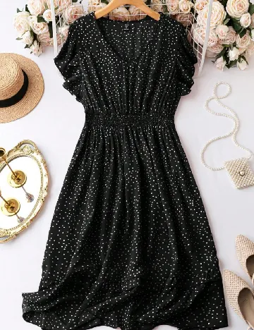 Rochie medie SHEIN CURVE, negru