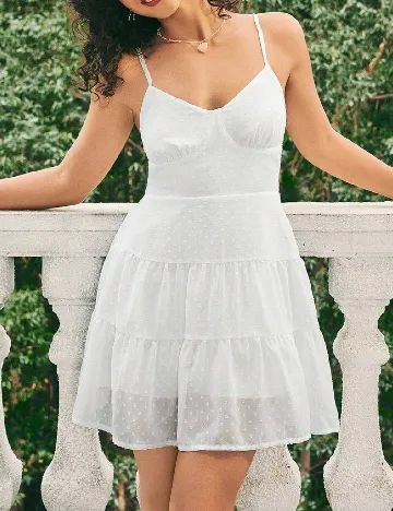 Rochie scurta SHEIN, alb