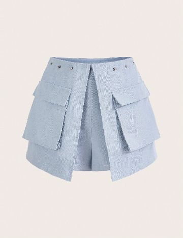 Fusta pantalon SHEIN, albastru