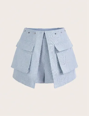 Fusta pantalon SHEIN, albastru