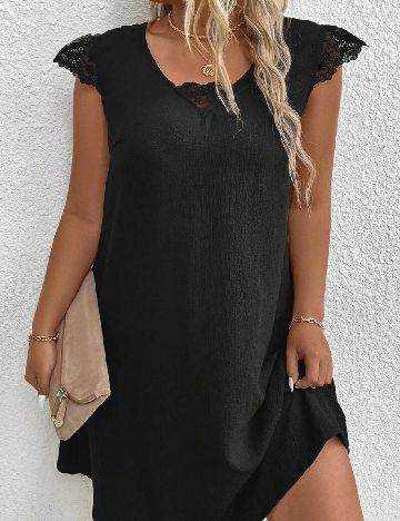 Rochie scurta SHEIN CURVE, negru