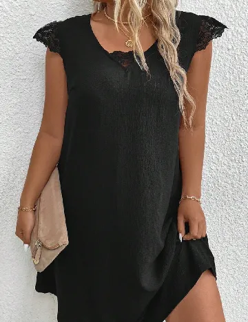 Rochie scurta SHEIN CURVE, negru