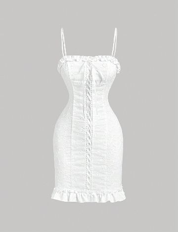 Rochie scurta SHEIN, alb