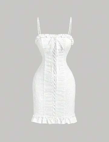 Rochie scurta SHEIN, alb