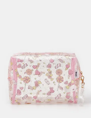 Portfard Sinsay, transparent/roz