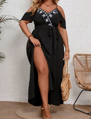Rochie lunga SHEIN CURVE, negru