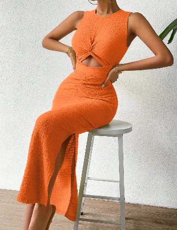 Rochie lunga SHEIN, portocaliu