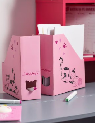 Organizator pentru documente Sinsay, roz