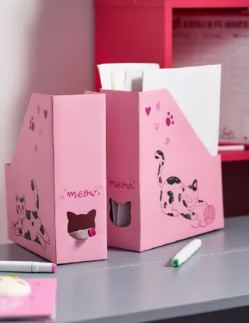 Organizator pentru documente Sinsay, roz