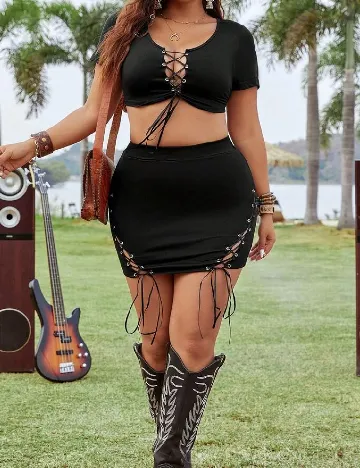 Compleu SHEIN CURVE, negru