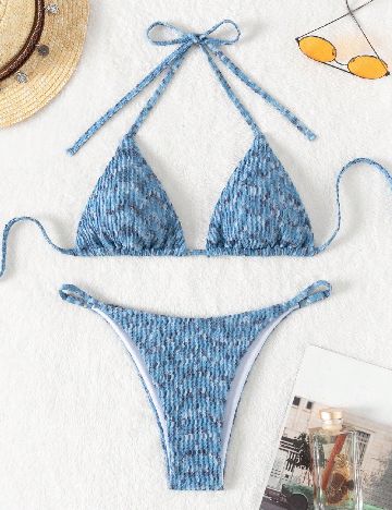 Costum de baie SHEIN, albastru