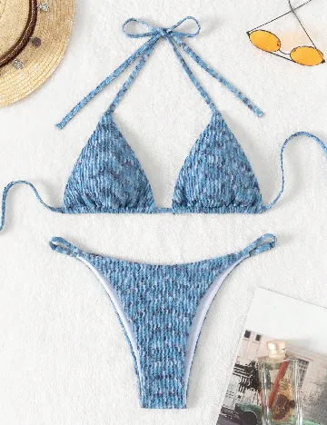 Costum de baie SHEIN, albastru