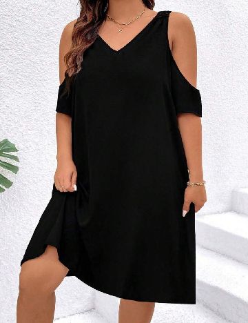 Rochie scurta SHEIN CURVE, negru