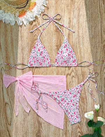 Costum de baie SHEIN, roz