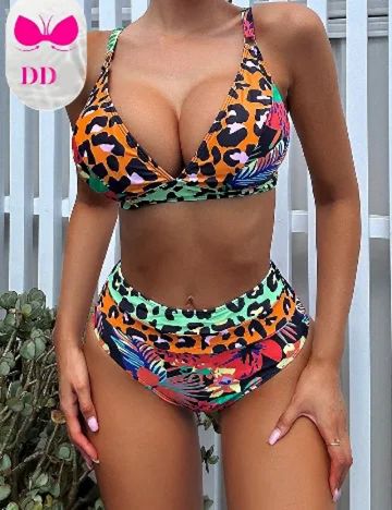 Costum de baie SHEIN, mix culori