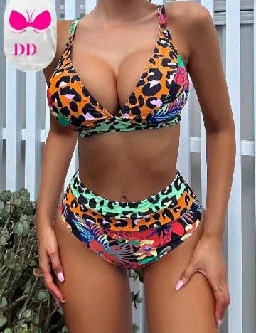 Costum de baie SHEIN, mix culori