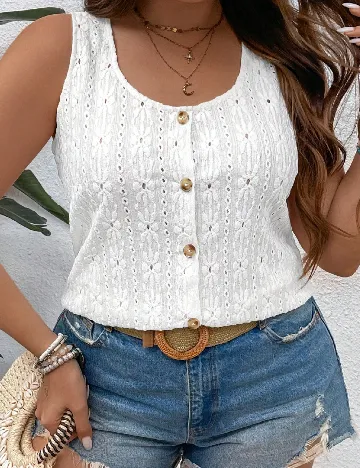 Maiou SHEIN CURVE, alb