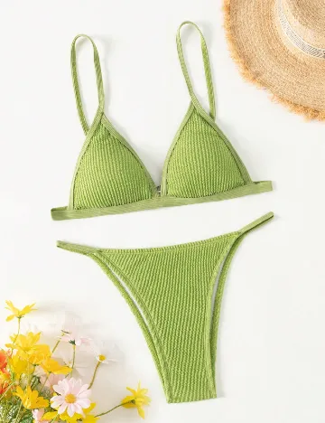Costum de baie SHEIN, verde